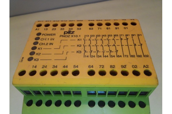 Safety Relay, PNOZ X10.1 24VDC 6n/o 4n/c 6LED,Pilz
